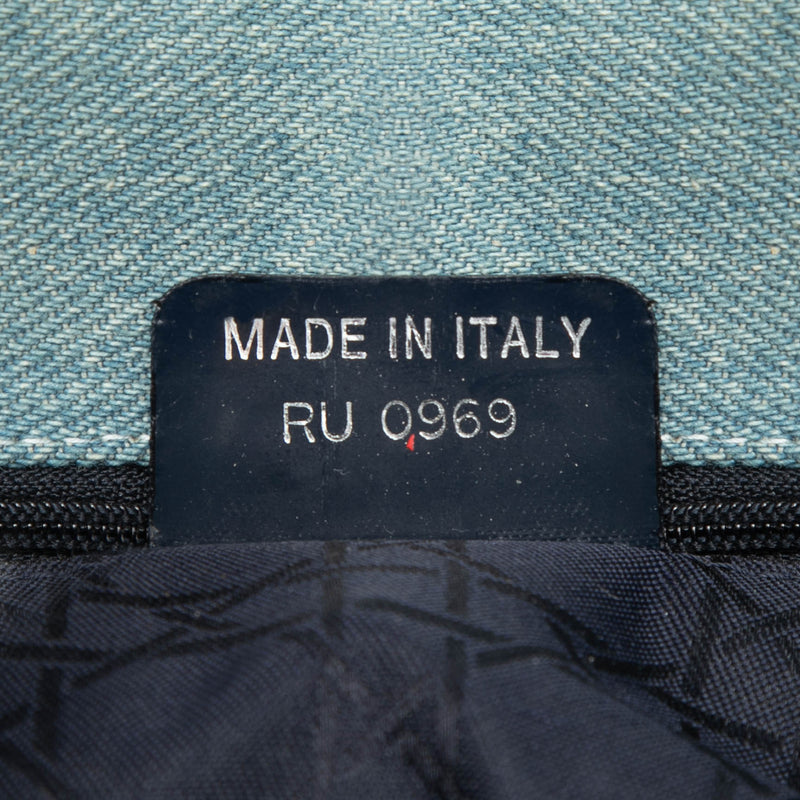 Large Denim Cannage Acrylic Handles Lady Dior - Image 6