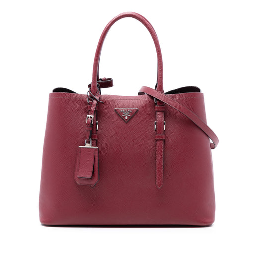 Medium Saffiano Cuir Double Handle Satchel - Image 1