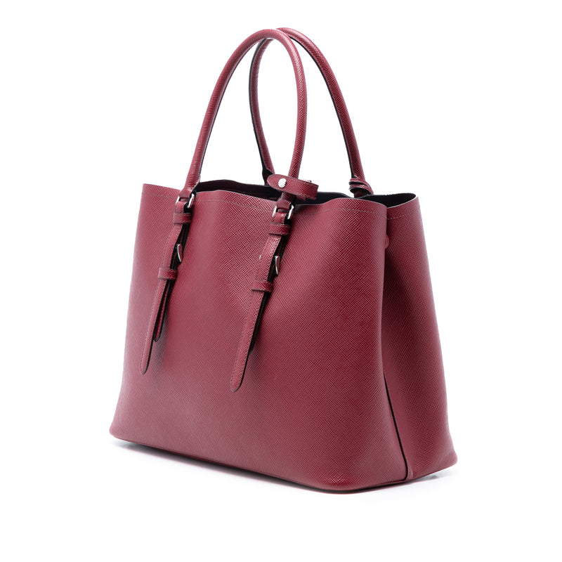 Medium Saffiano Cuir Double Handle Satchel - Image 2
