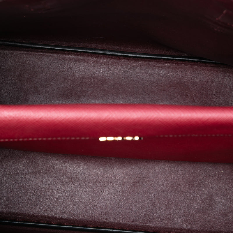 Medium Saffiano Cuir Double Handle Satchel - Image 4