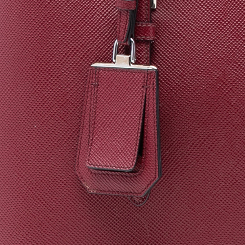 Medium Saffiano Cuir Double Handle Satchel - Image 6