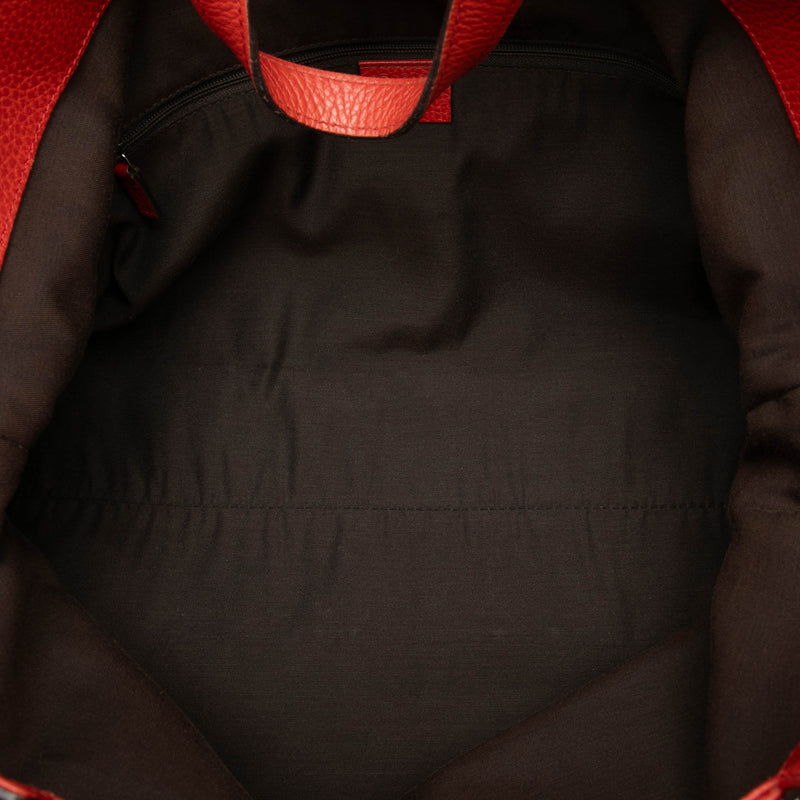 Calfskin Buckle Satchel - Image 4