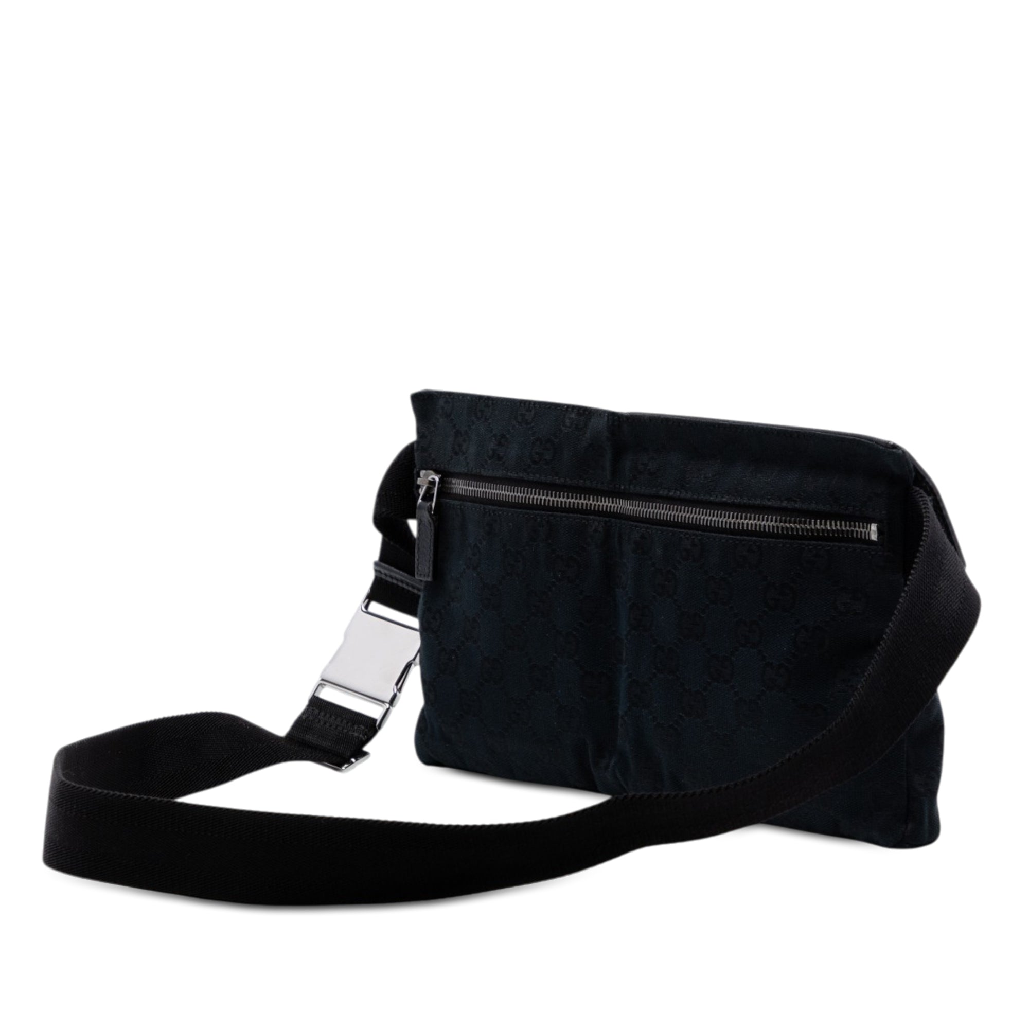 GG Canvas Double Pocket Belt Bag - Image 2