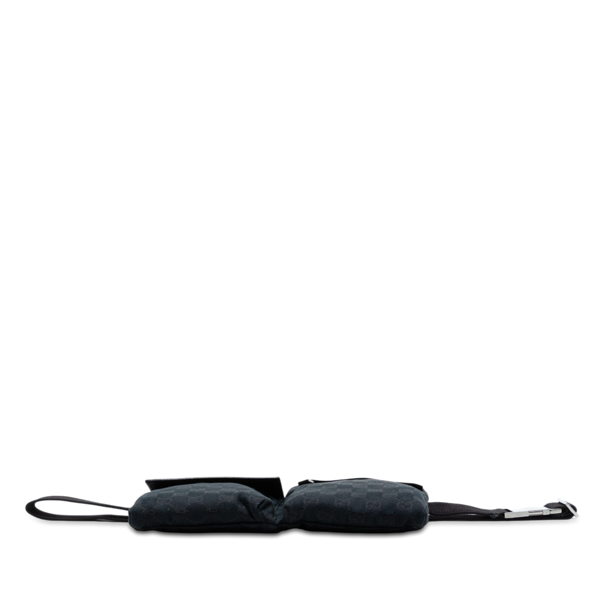 GG Canvas Double Pocket Belt Bag - Image 3