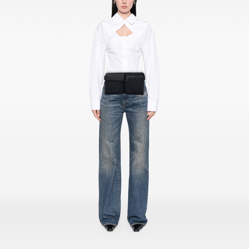 GG Canvas Double Pocket Belt Bag - Image 6