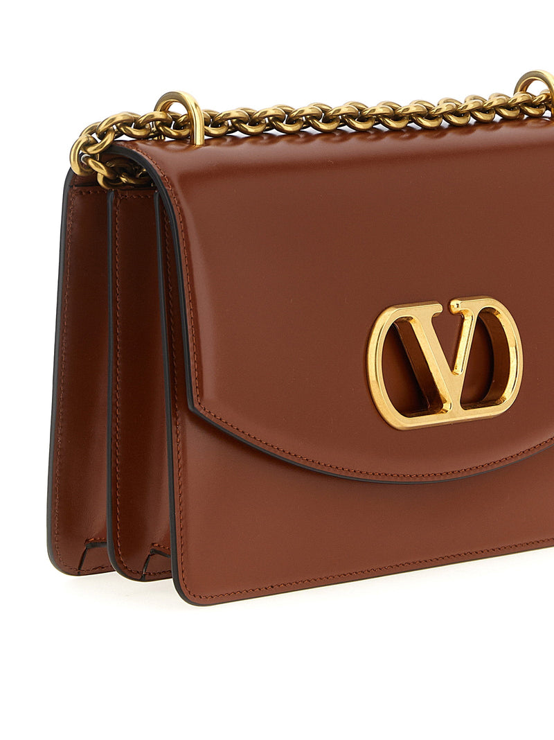Valentino Garavani Vlogo Shoulder Bag — Brown