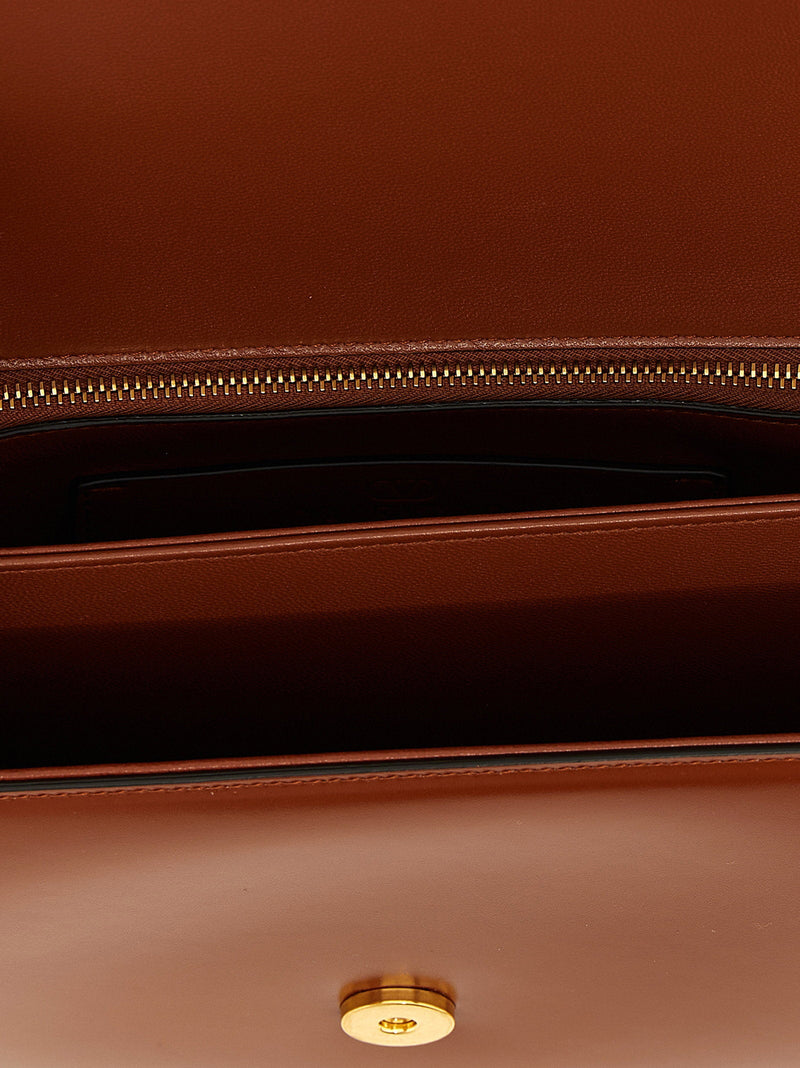 Valentino Garavani Vlogo Shoulder Bag — Brown