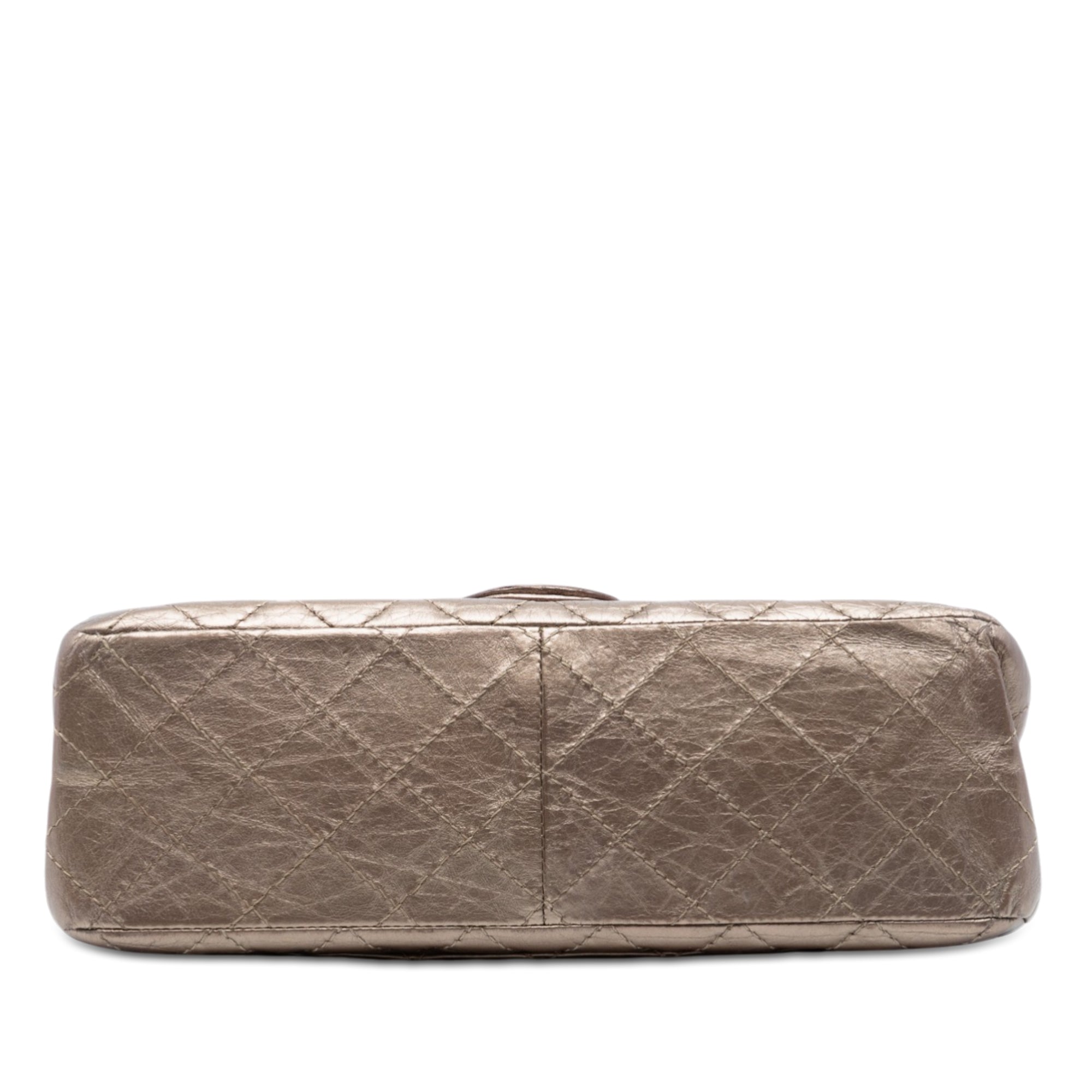 Quilted Metallic Aged Calfskin Reissue 2.55 Double Flap 226 - Image 3