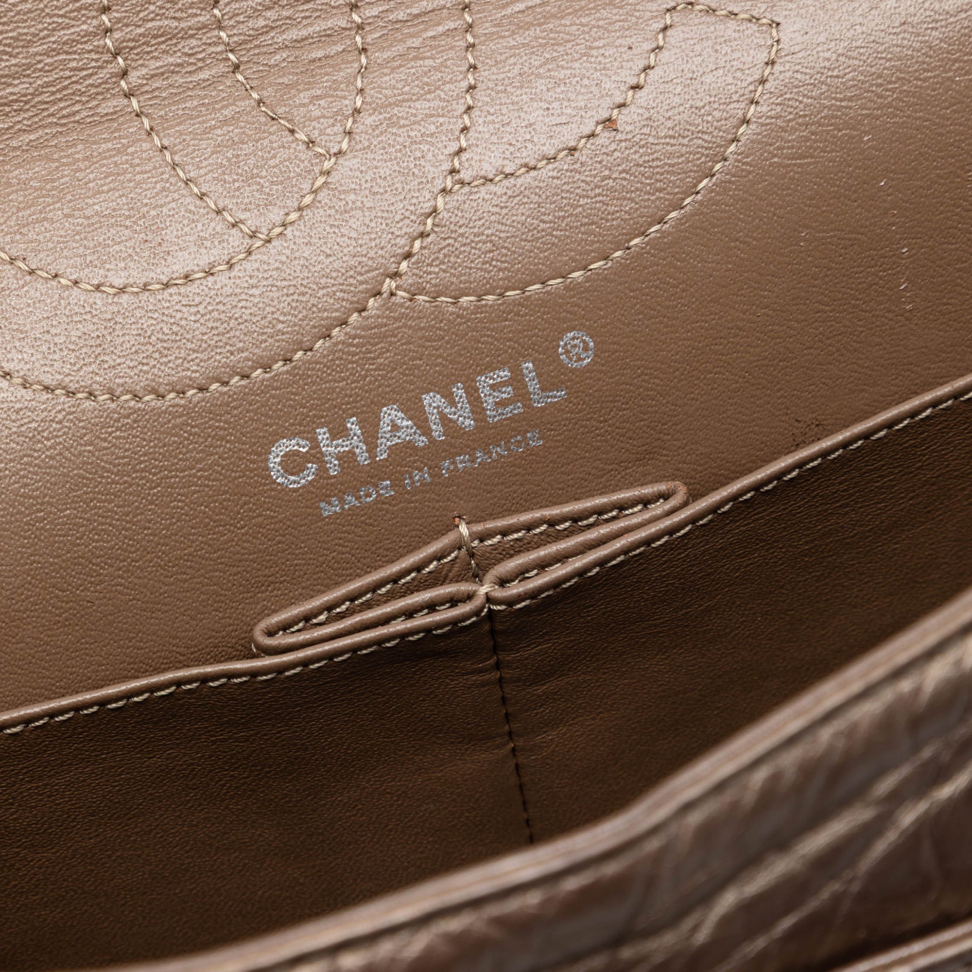 Quilted Metallic Aged Calfskin Reissue 2.55 Double Flap 226 - Image 5