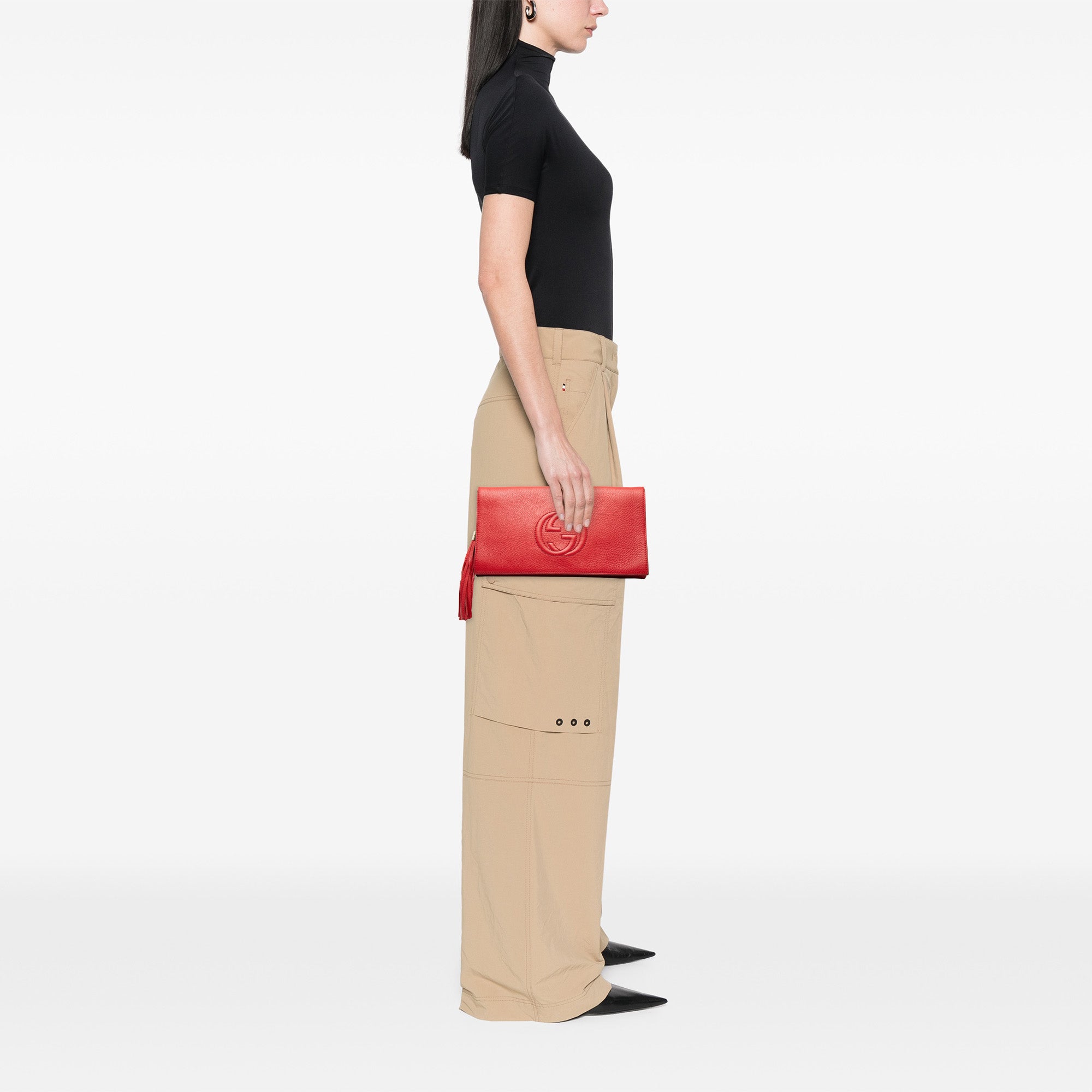 Leather Soho Disco Clutch - Image 7