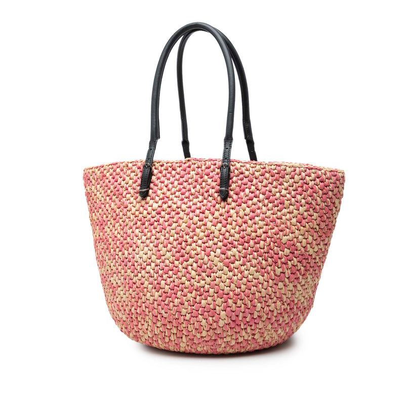 Raffia Motocross Classic Panier Basket Tote - Image 2