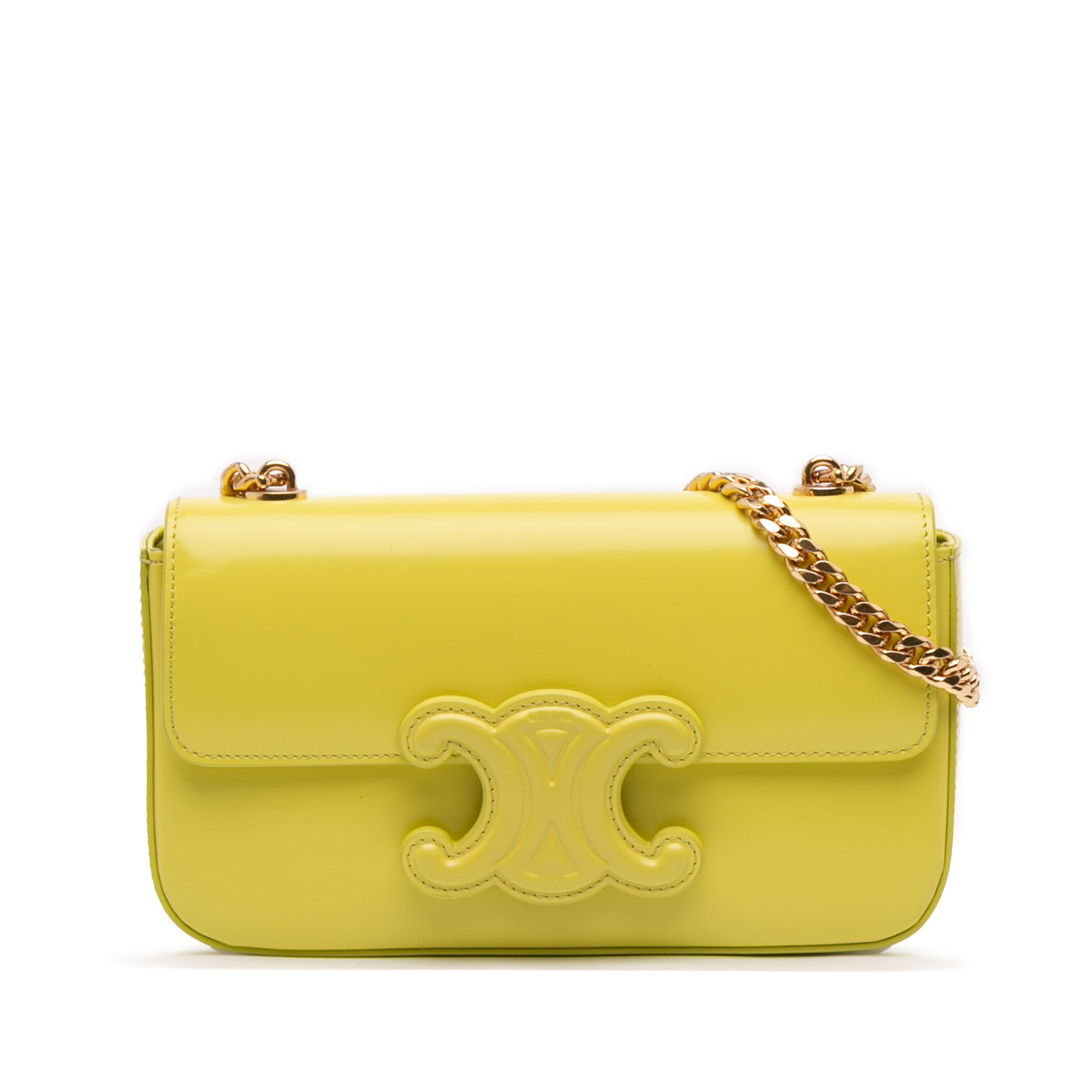 Calfskin Cuir Triomphe Chain Shoulder Bag - Image 1
