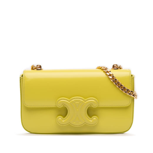 Calfskin Cuir Triomphe Chain Shoulder Bag - Image 1