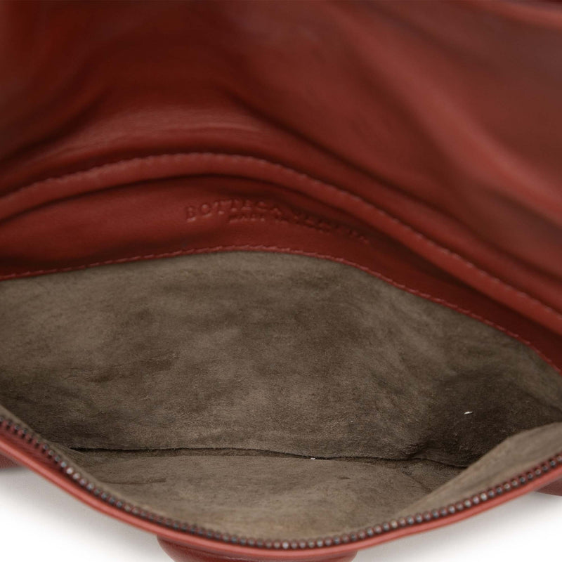 Nappa Embossed Intrecciato Turn Lock Clutch - Image 4