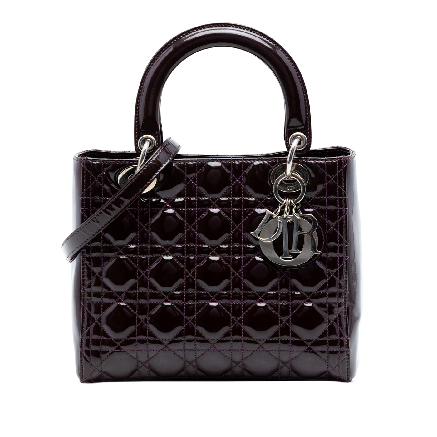 Medium Patent Cannage Lady Dior - Image 1