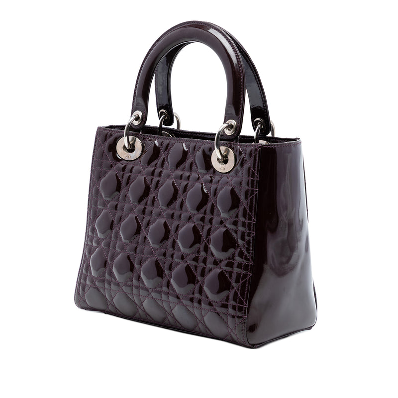 Medium Patent Cannage Lady Dior - Image 2