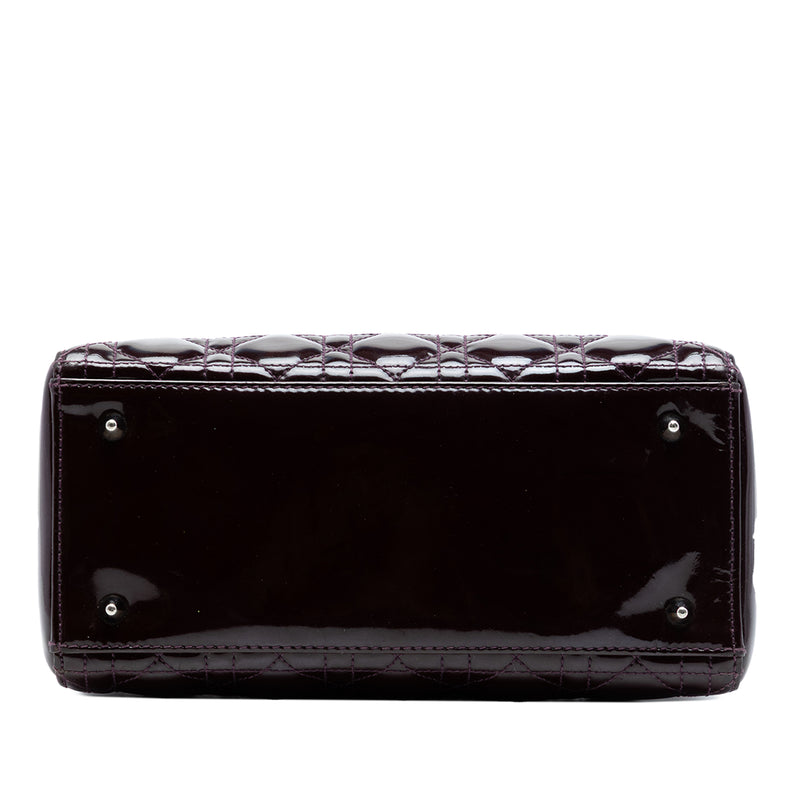 Medium Patent Cannage Lady Dior - Image 3