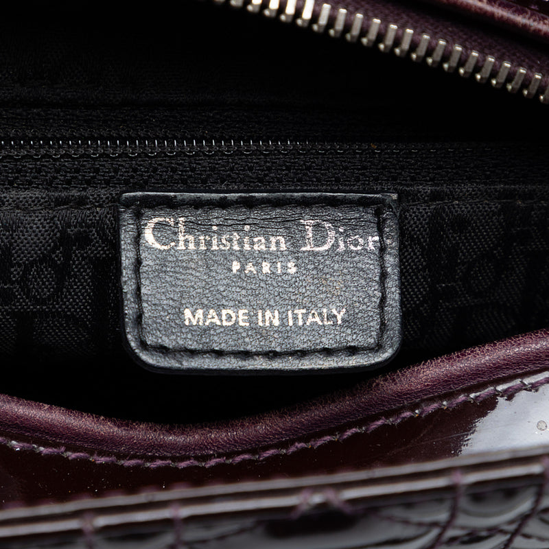 Medium Patent Cannage Lady Dior - Image 5