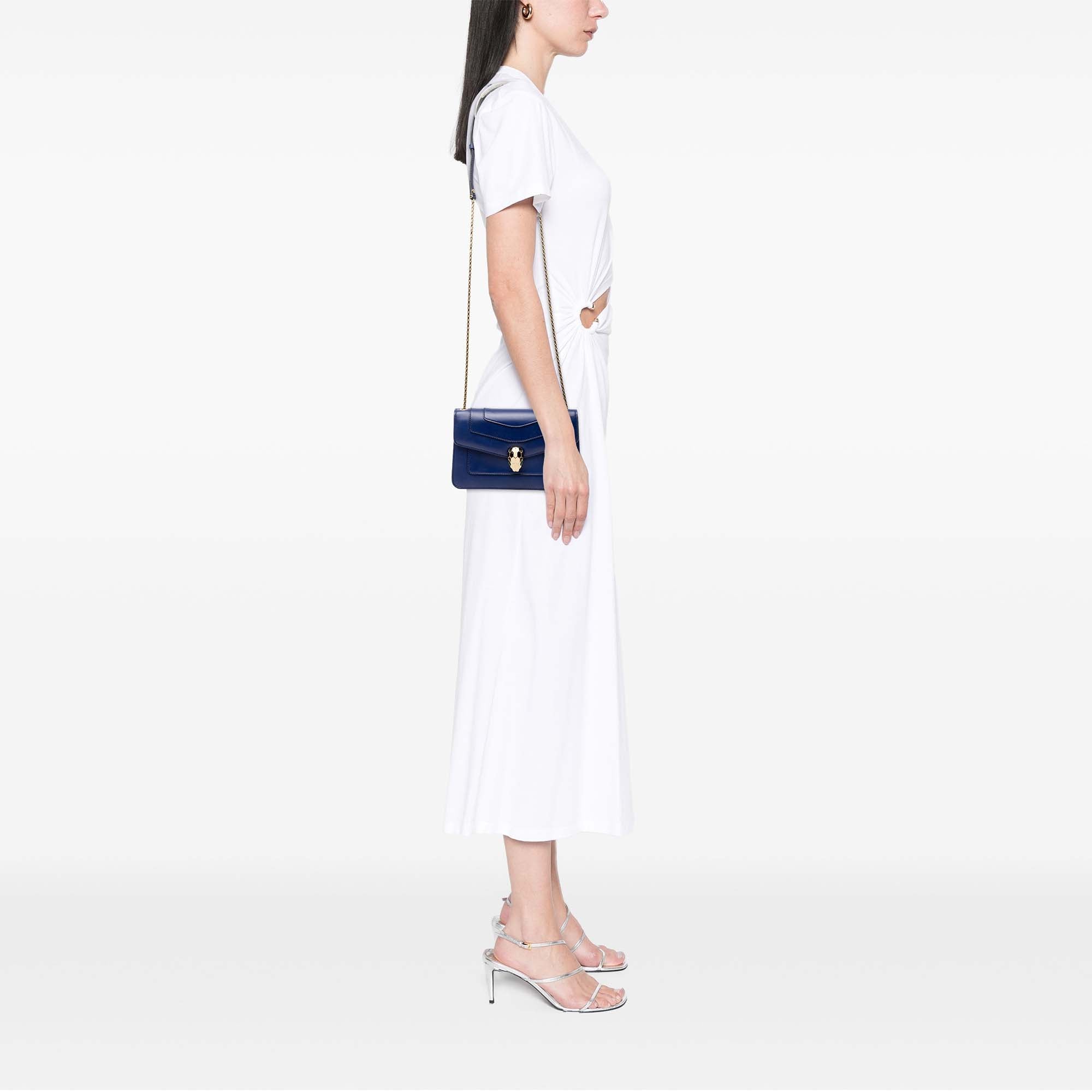 Small Leather Serpenti Forever Chain Crossbody - Image 7