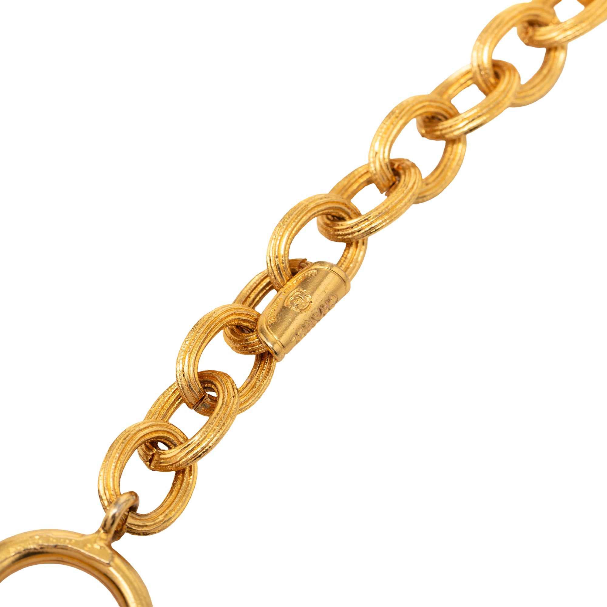 Gold Plated Medallion Lion Crest Necklace - Image 4