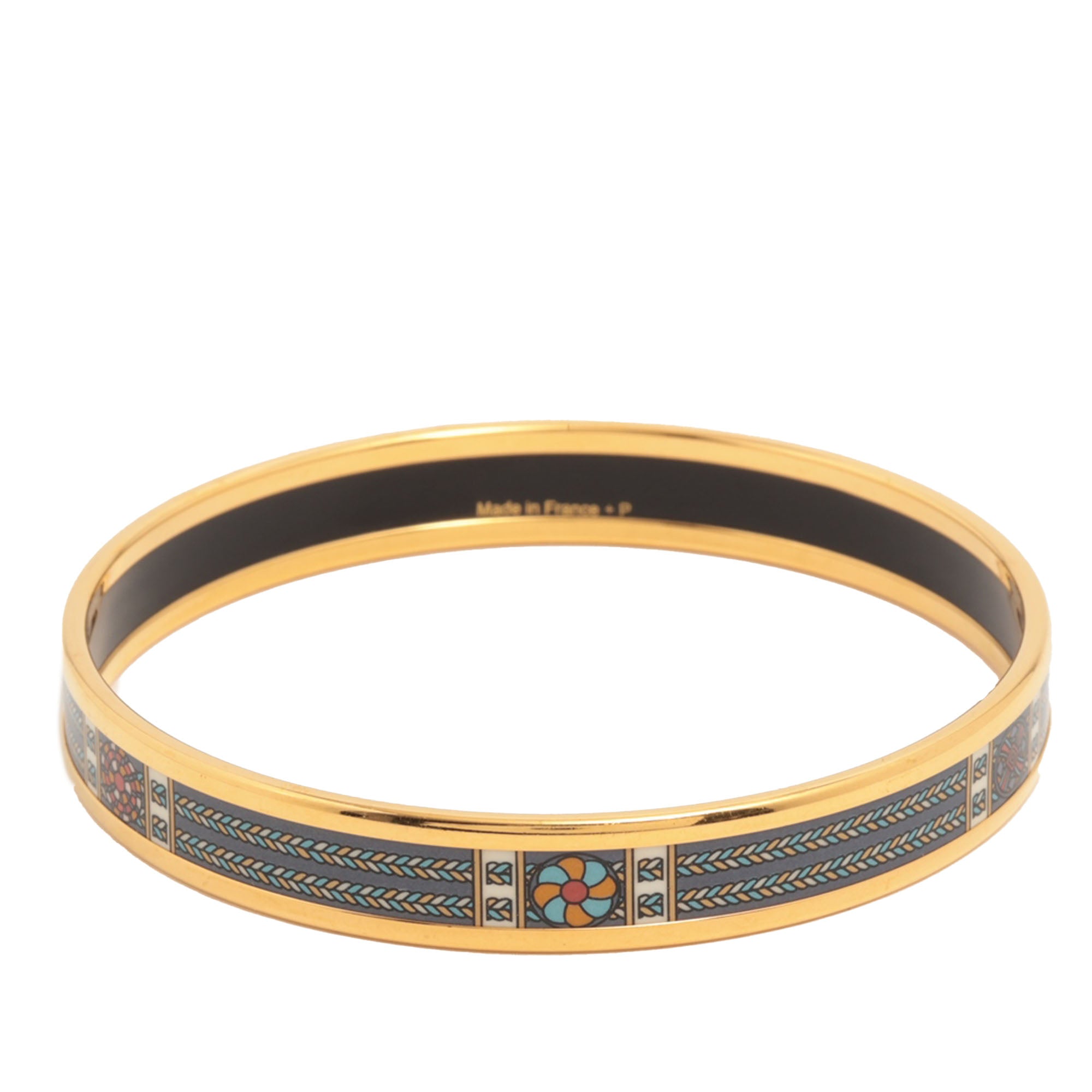 Narrow Printed Enamel Bangle 65 - Image 2