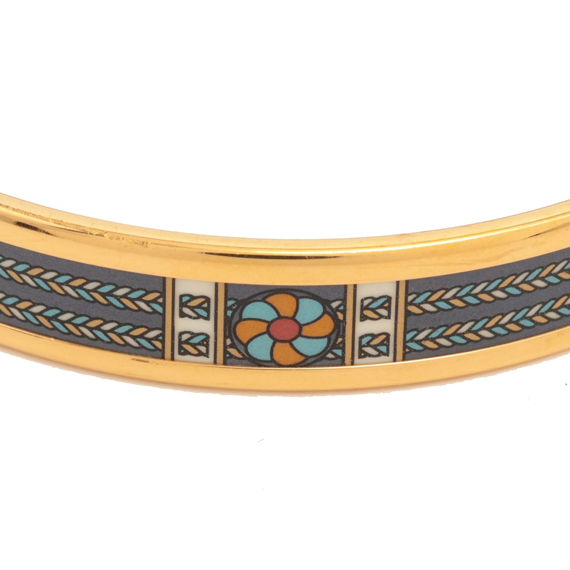 Narrow Printed Enamel Bangle 65 - Image 4