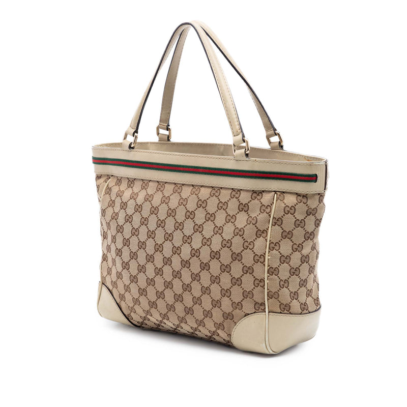 GG Canvas Web Mayfair Tote - Image 2