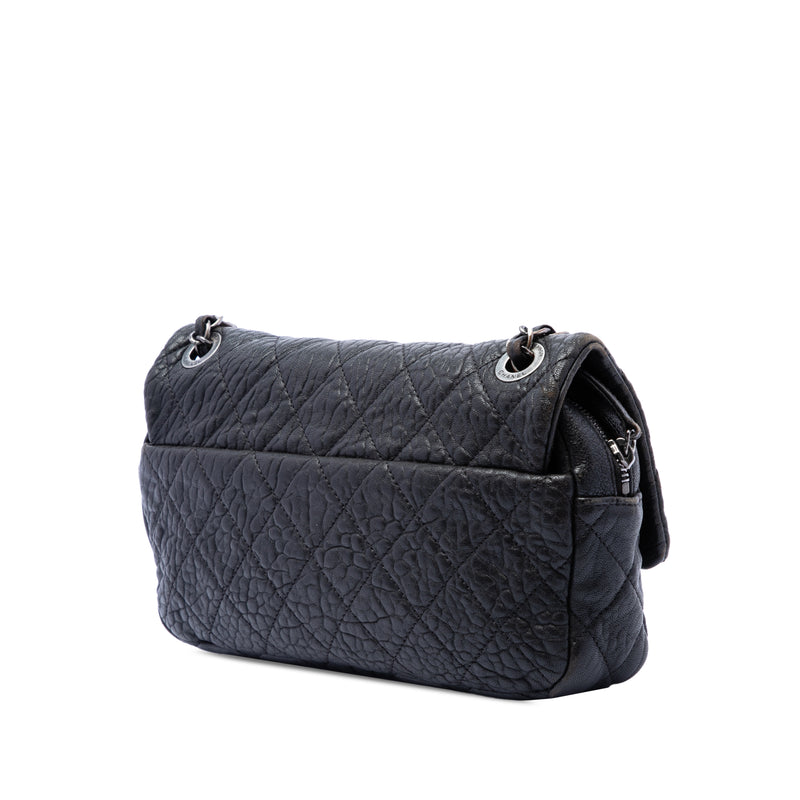 Small Quilted Distressed Calfskin Easy Flap - Image 2