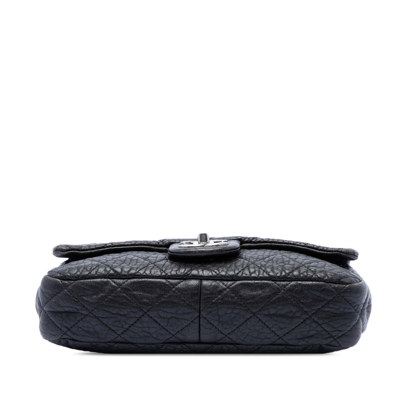 Small Quilted Distressed Calfskin Easy Flap - Image 3