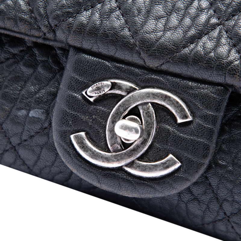 Small Quilted Distressed Calfskin Easy Flap - Image 5