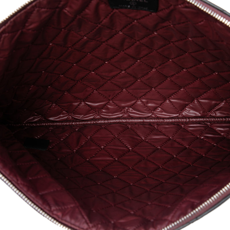 Large Quilted Lambskin O Case Clutch - Image 4