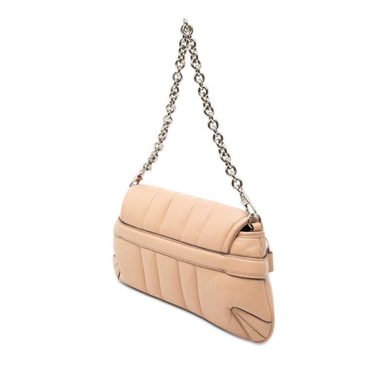 Small Quilted Calfskin Horsebit Chain Satchel - Image 2