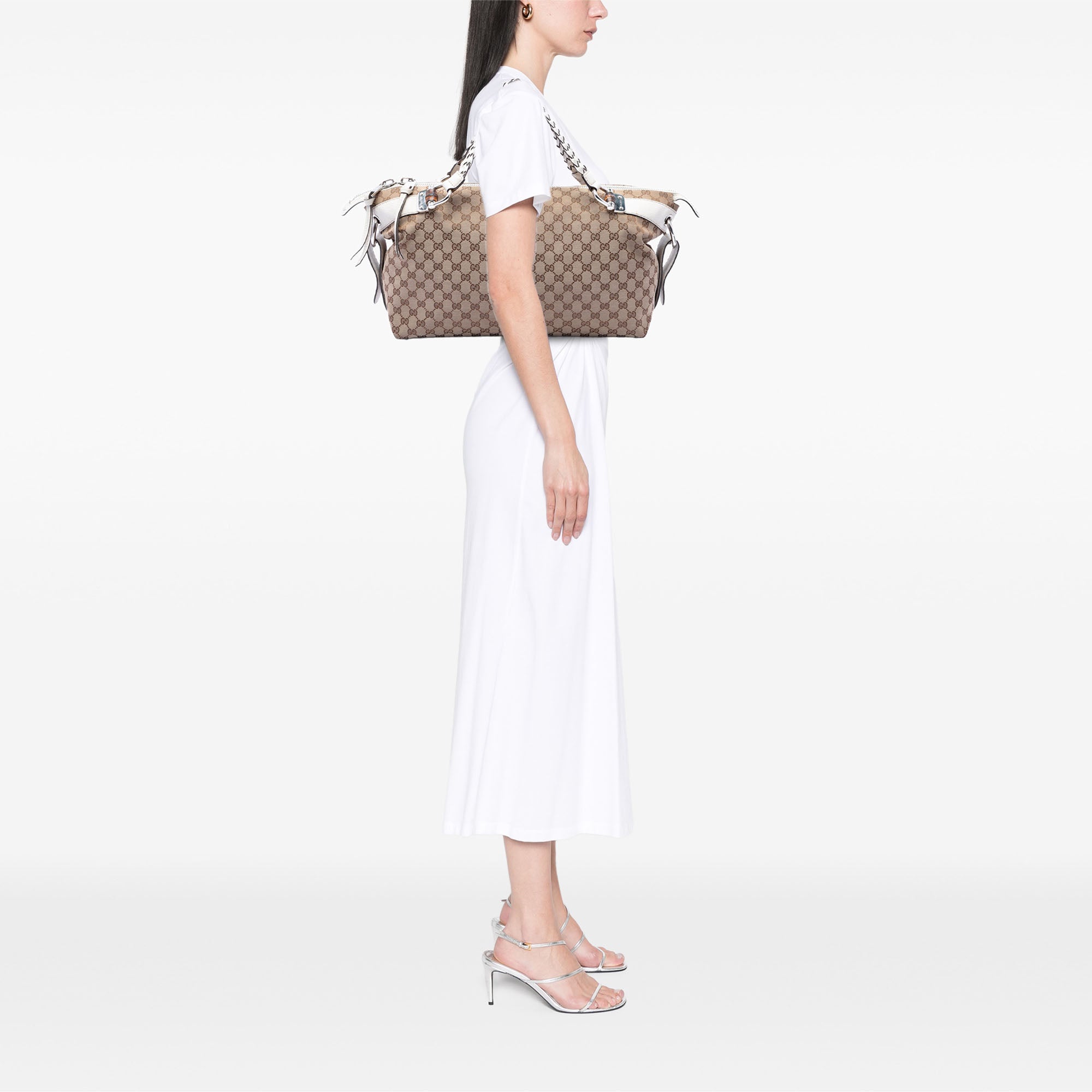 Medium GG Canvas Bamboo Bar Tote - Image 6