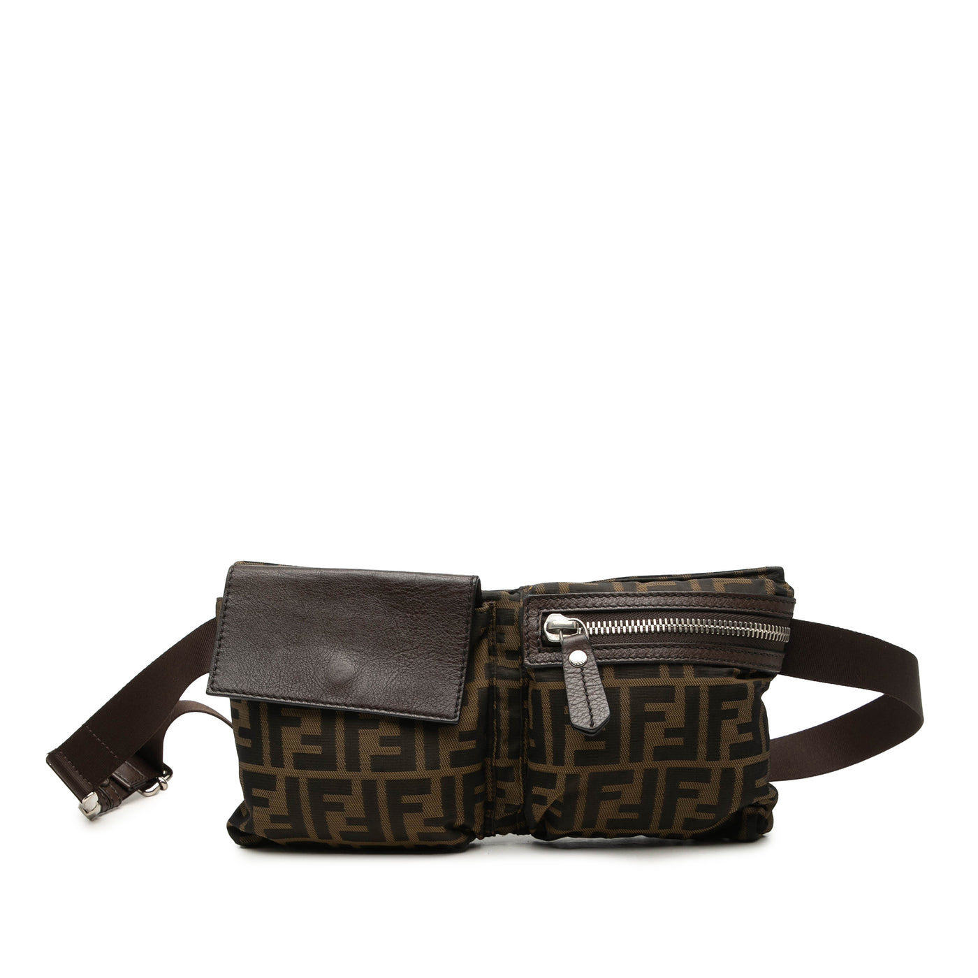 Zucca Canvas Double Pocket Belt Bag - Image 1