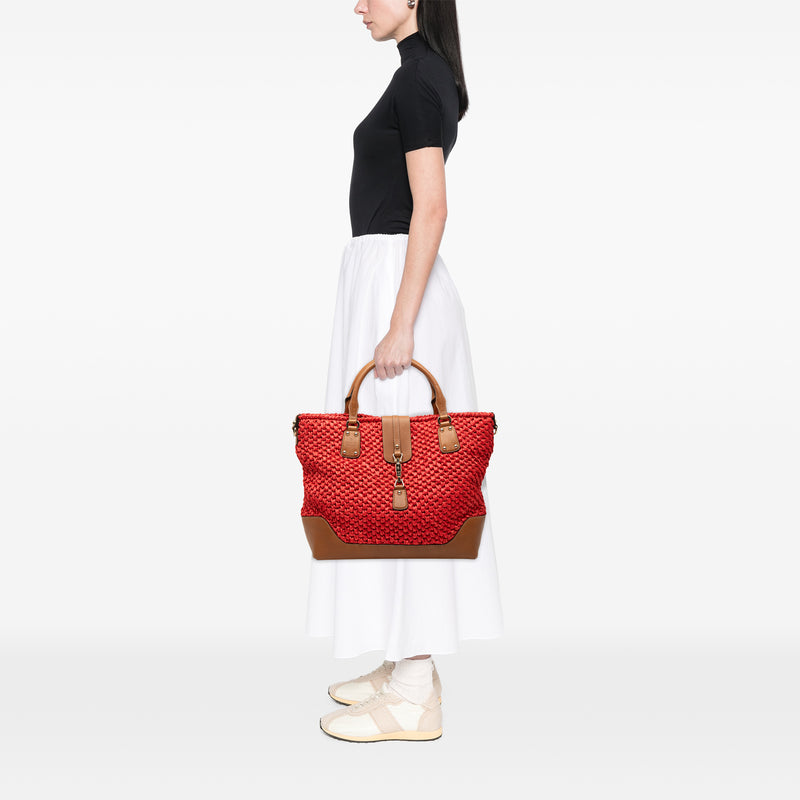 Wicker Santa Monica Tote - Image 6