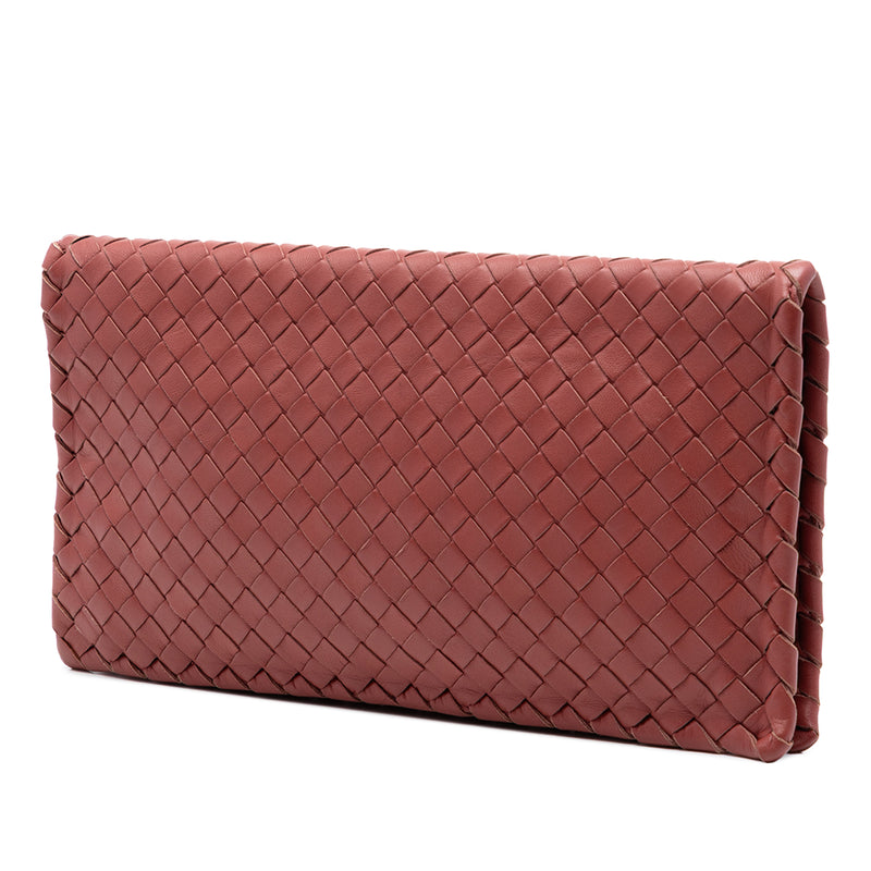 Nappa Intrecciato Turn Lock Clutch - Image 2