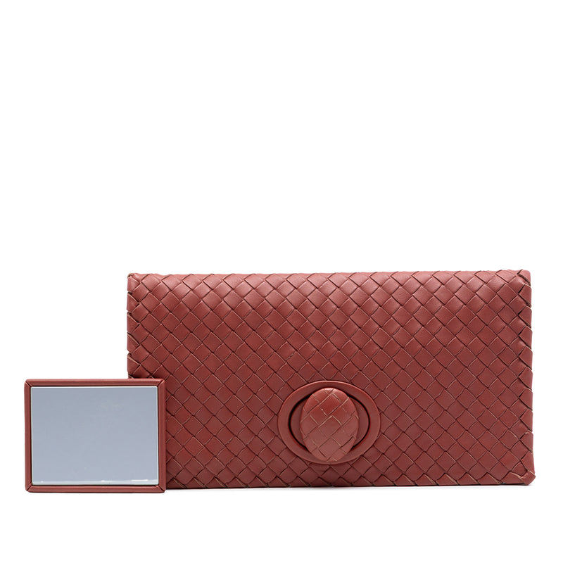 Nappa Intrecciato Turn Lock Clutch - Image 7