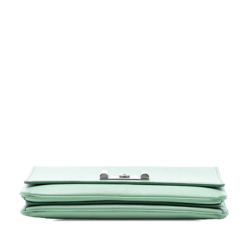 Saffiano Lux Chain Lock Flap - Image 3