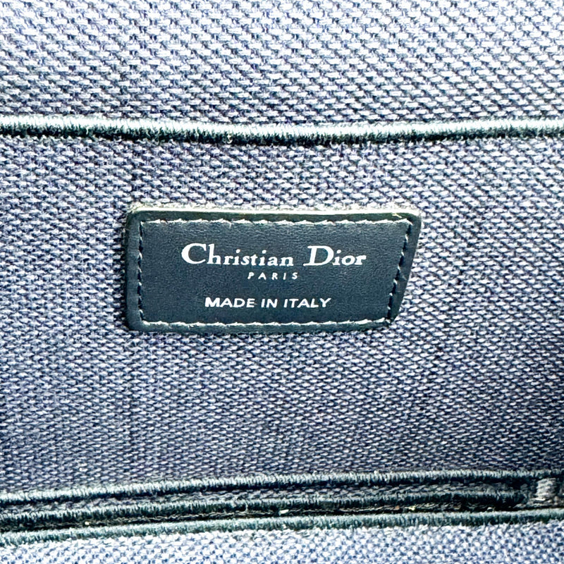 Christian Dior Diortravel Vanity Case Oblique Canvas Beige Bag