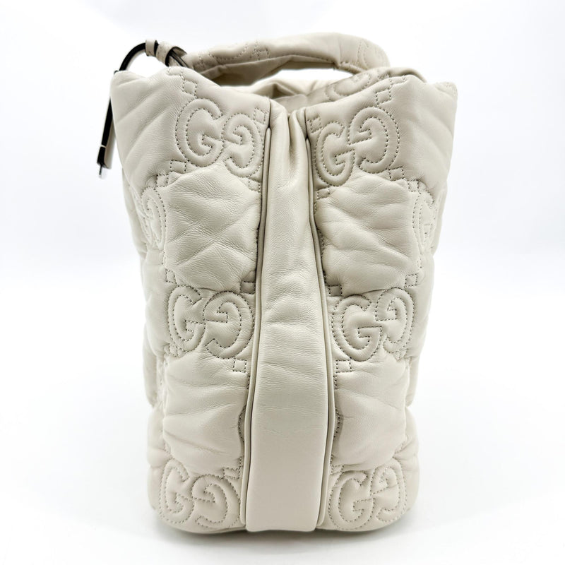 Gucci Gg Marmont Matelassé Leather White Bag