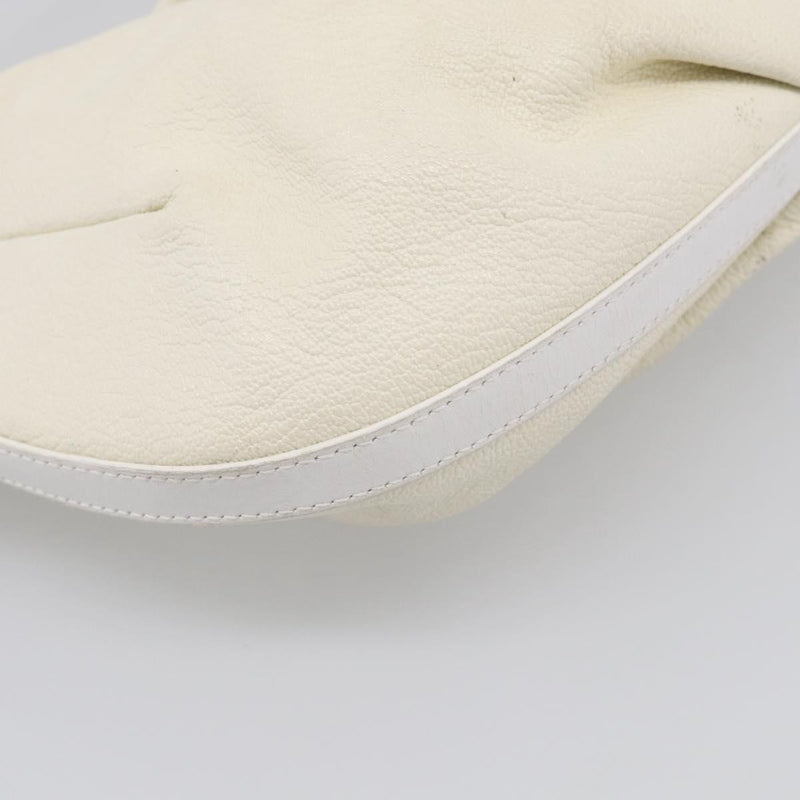 Bvlgari Shoulder Leather White Bag