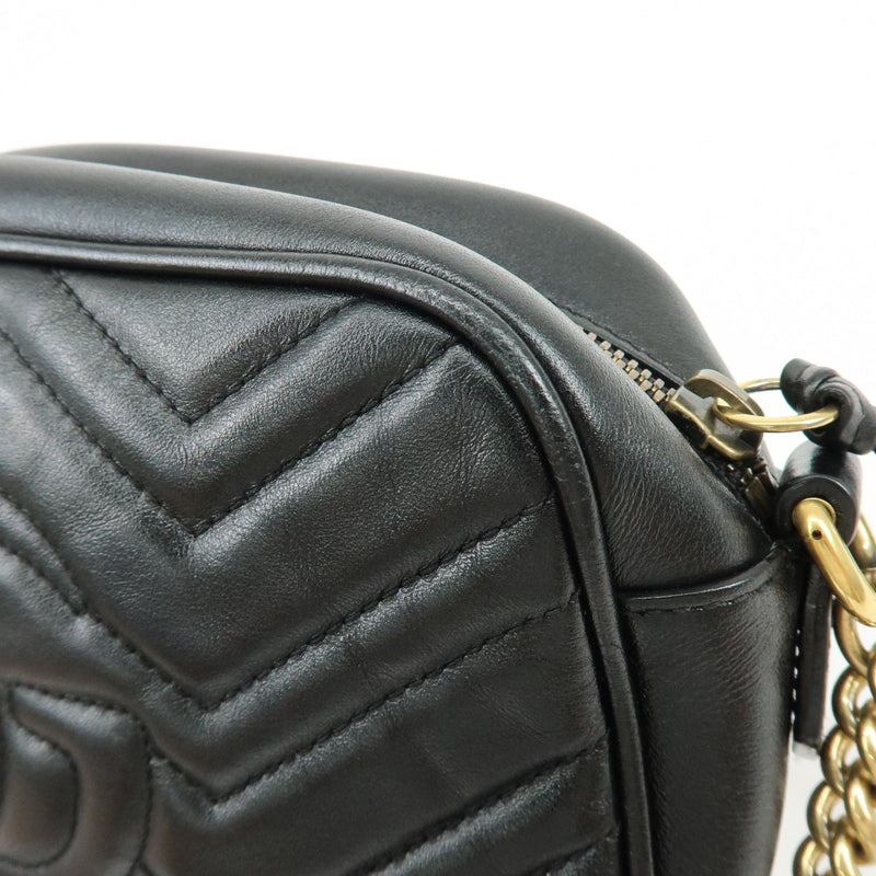 Gucci Gg Marmont Matelasse Leather Black Bag