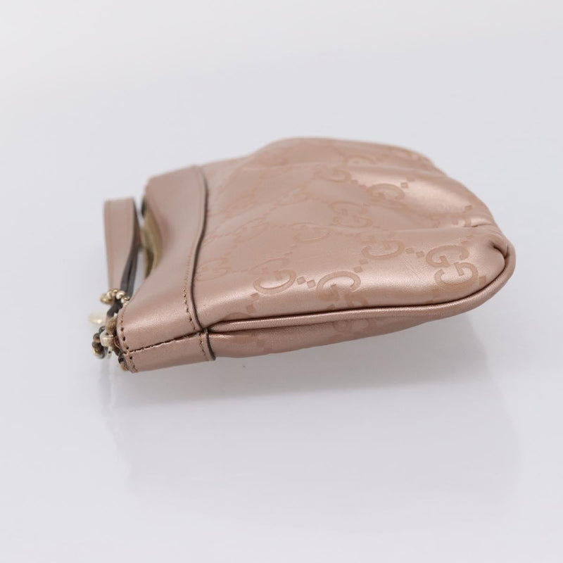 Gucci Heart Wristlet Guccissima Leather Pink Bag