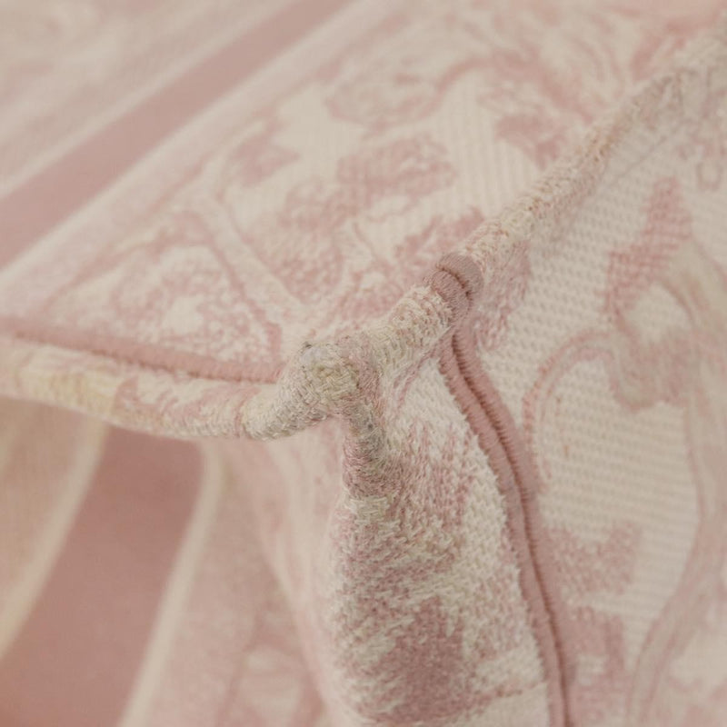 Christian Dior Book Embroidered Canvas Pink Bag