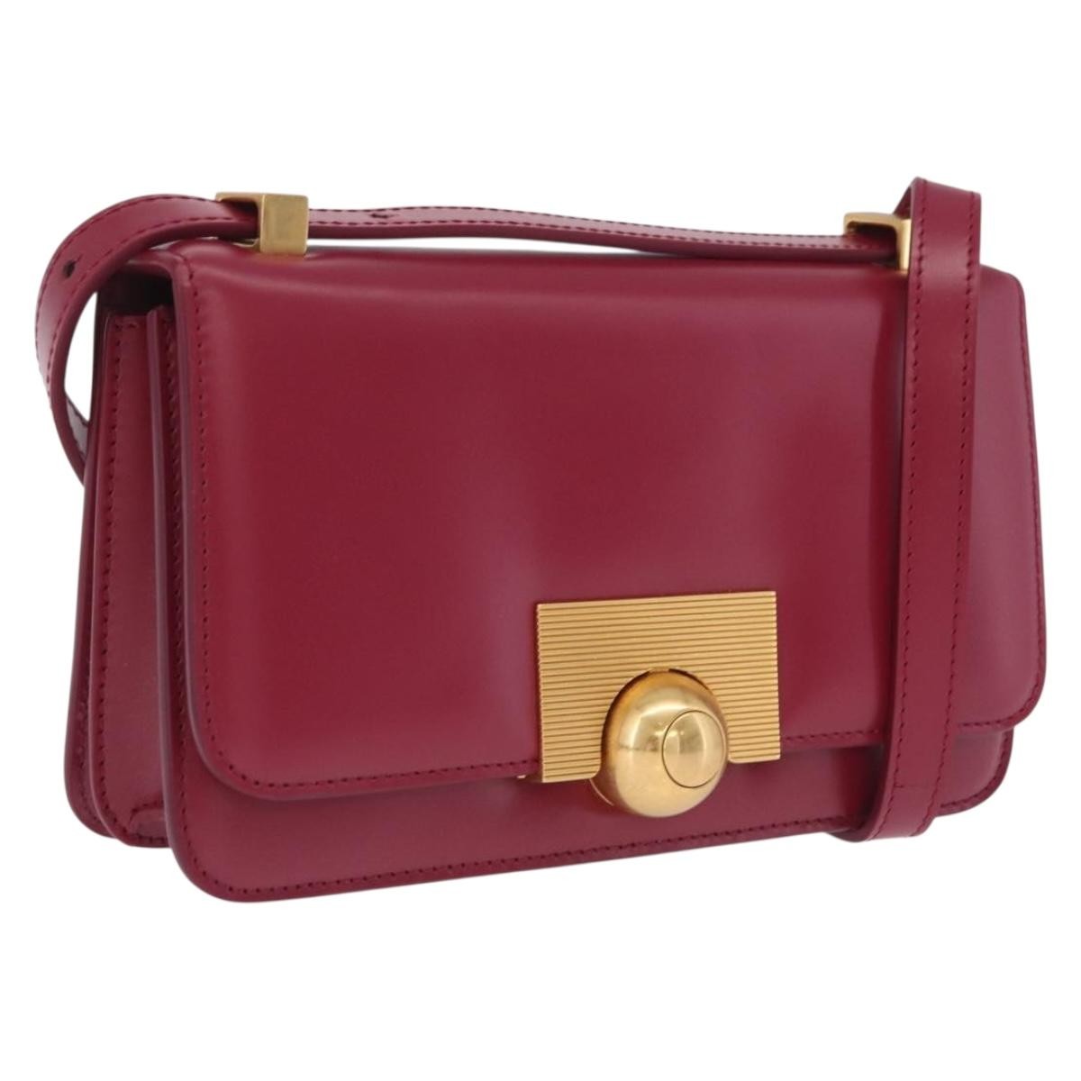 Bottega Veneta Bv Classic Spazzolato Leather Red Bag