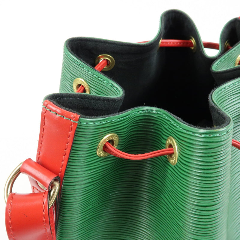 Louis Vuitton Bicolor Petit Noe Epi Leather Green Bag