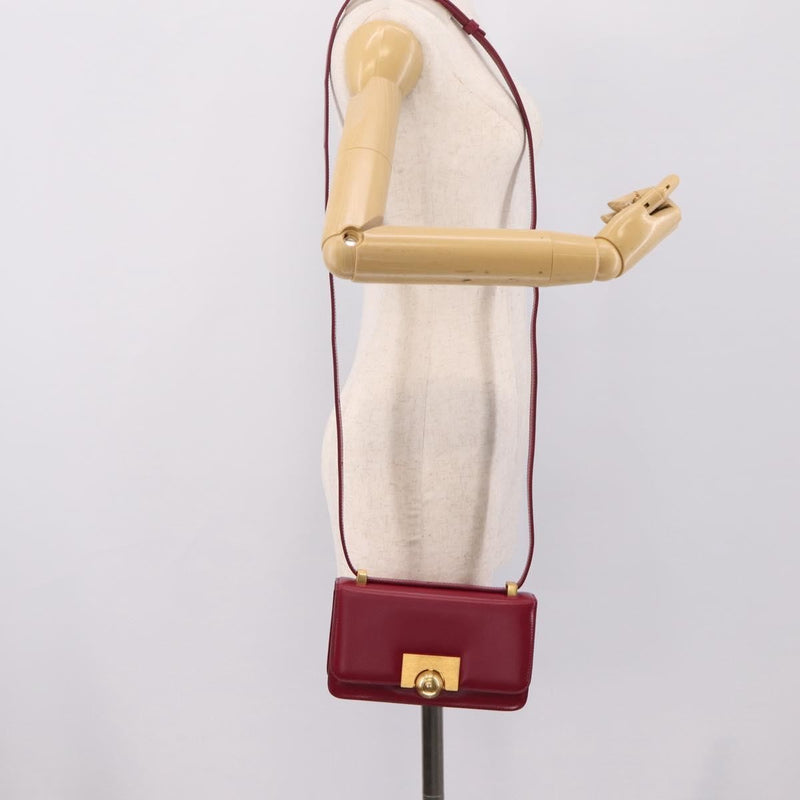 Bottega Veneta Bv Classic Smooth Calfskin Burgundy Leather Bag