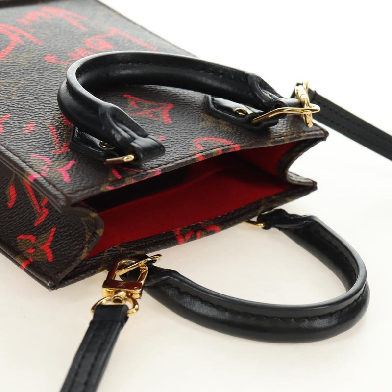 Louis Vuitton Petit Sac Plat Limited Edition Fall Love Monogram Canvas Brown Bag