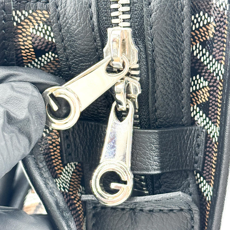 Goyard Bourgogne Coated Canvas Black Bag