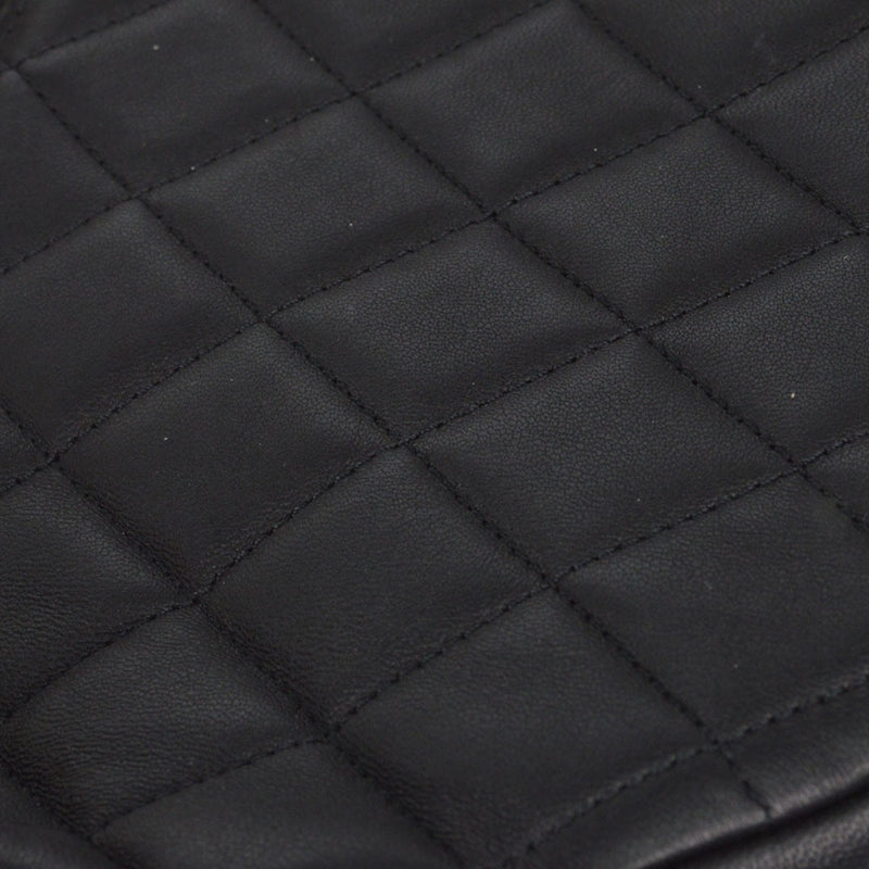 Chanel All About Chains Waist Quilted Lambskin Black Leather Bag